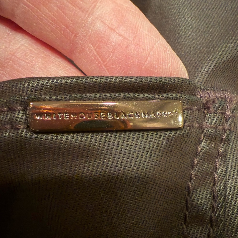 WHBM Women’s Brown Cargo Leather Look Jeans - Picture 3 of 8
